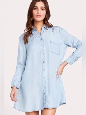 🪩 BB DAKOTA | ‘Shirty Personality’ Chambray Dress | LARGE 🪩